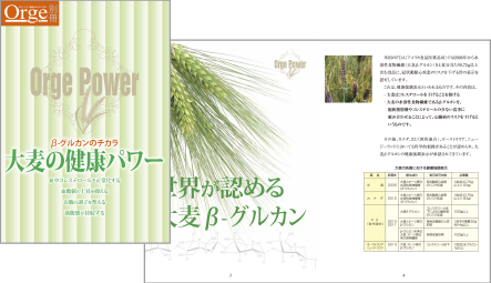  Orge別冊「大麦の健康パワー」（日・英・中）